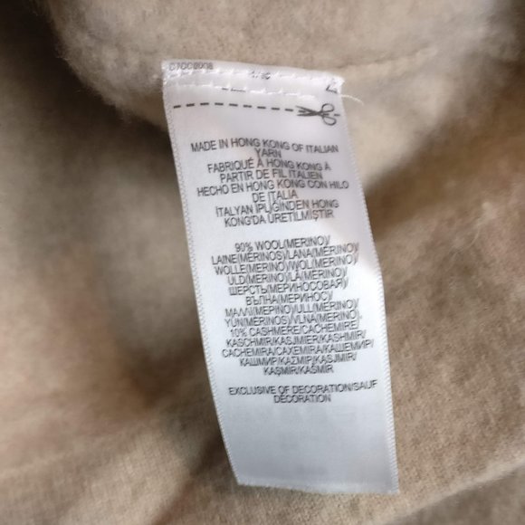 POLO RALPH LAUREN Italian Yarn Wool-Cashmere blend Woman sweater L +measurement - Picture 4 of 4